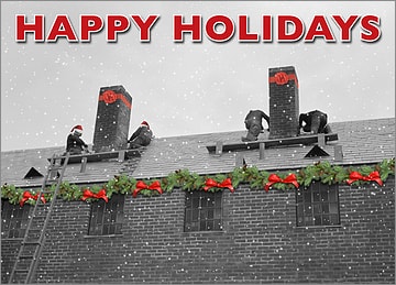 Roofing Holiday Card