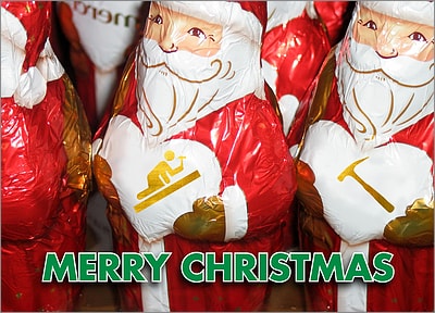Roofing Santas Card