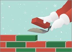 Santa Bricklayer