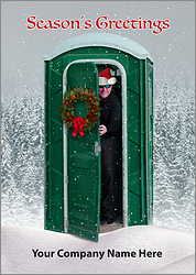 Santa Potty Christmas Card