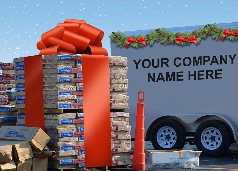 Roofing Christmas Cards Personalized For Your Business