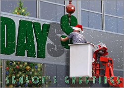 Sign Install Christmas Card