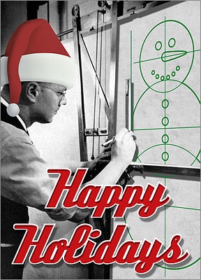 Snowman Drawing (Glossy White) 