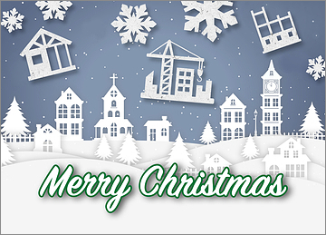 Snowy Construction Card