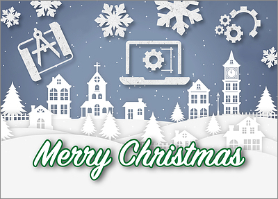 Snowy Engineering Card (Glossy White) 