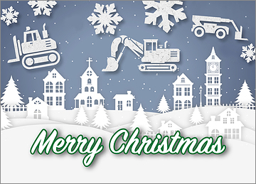 Snowy Heavy Equipment Card