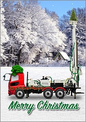 Snowy Well Christmas Card