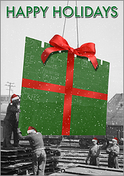 Steel Laborers Christmas Card