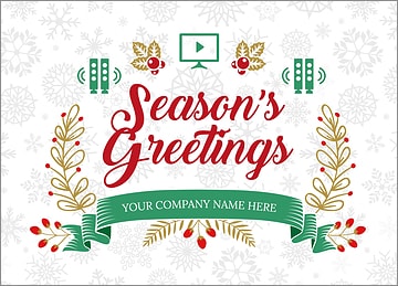 Theater Snowflake Christmas Card