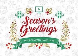 Theater Snowflake Christmas Card