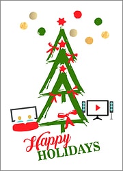Theater Tree Holiday Card