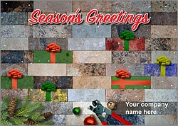 Tile Gifts Christmas Card