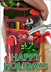 Tool Belt Christmas Card