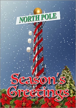 Tower Decor Christmas Card