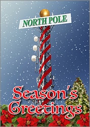 Tower Decor Christmas Card
