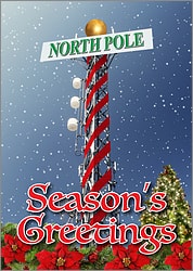 Tower Decor Christmas Card