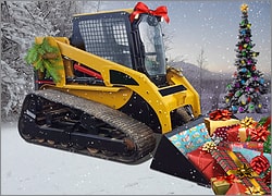 Track Loader Christmas Card