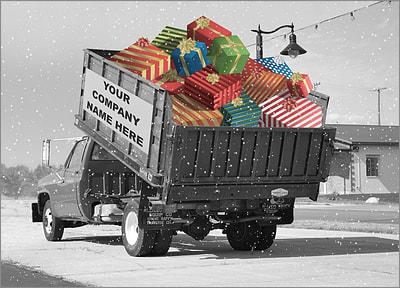 Truck Dumping Gifts (Glossy White)