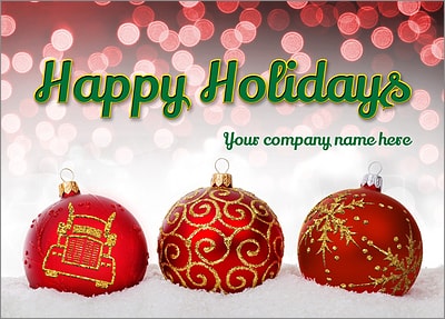 Trucking Ornaments (Glossy White)