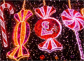 Welder Christmas Lights Card