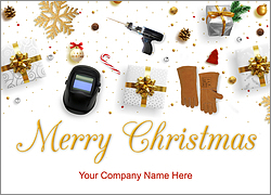 Welder Tools Christmas Card