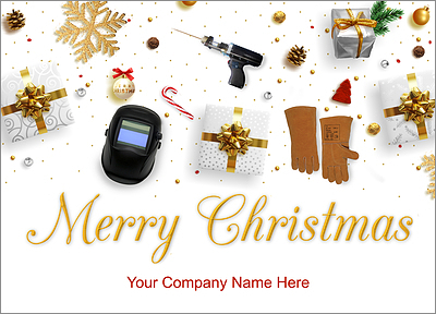 Welder Tools Christmas Card