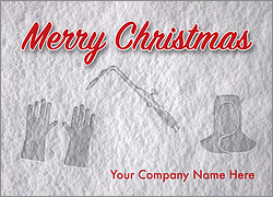 Welders Snow Print Card