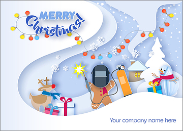 Welders Snowflakes Card