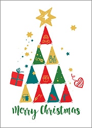 Welders Tree Christmas Card