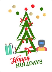 Welders Tree Holiday Card