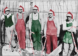 Workers with Candy Canes