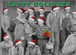 Workforce Laborers Christmas Card