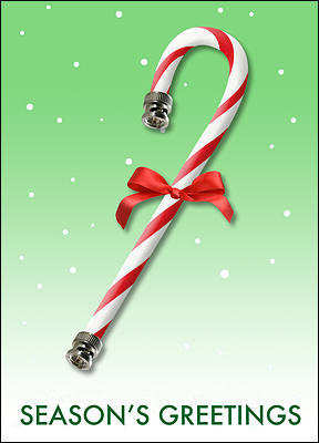 Cable Christmas Card (Glossy White)