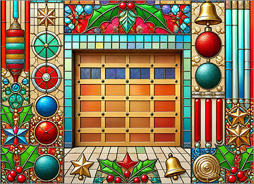 Garage Door Christmas card Timeless